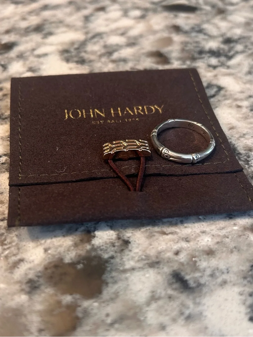 John Hardy bamboo sterling silver ring
